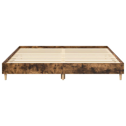 Giroletto senza Materasso Rovere Fumo 200x200 cm in Truciolato | homemem39