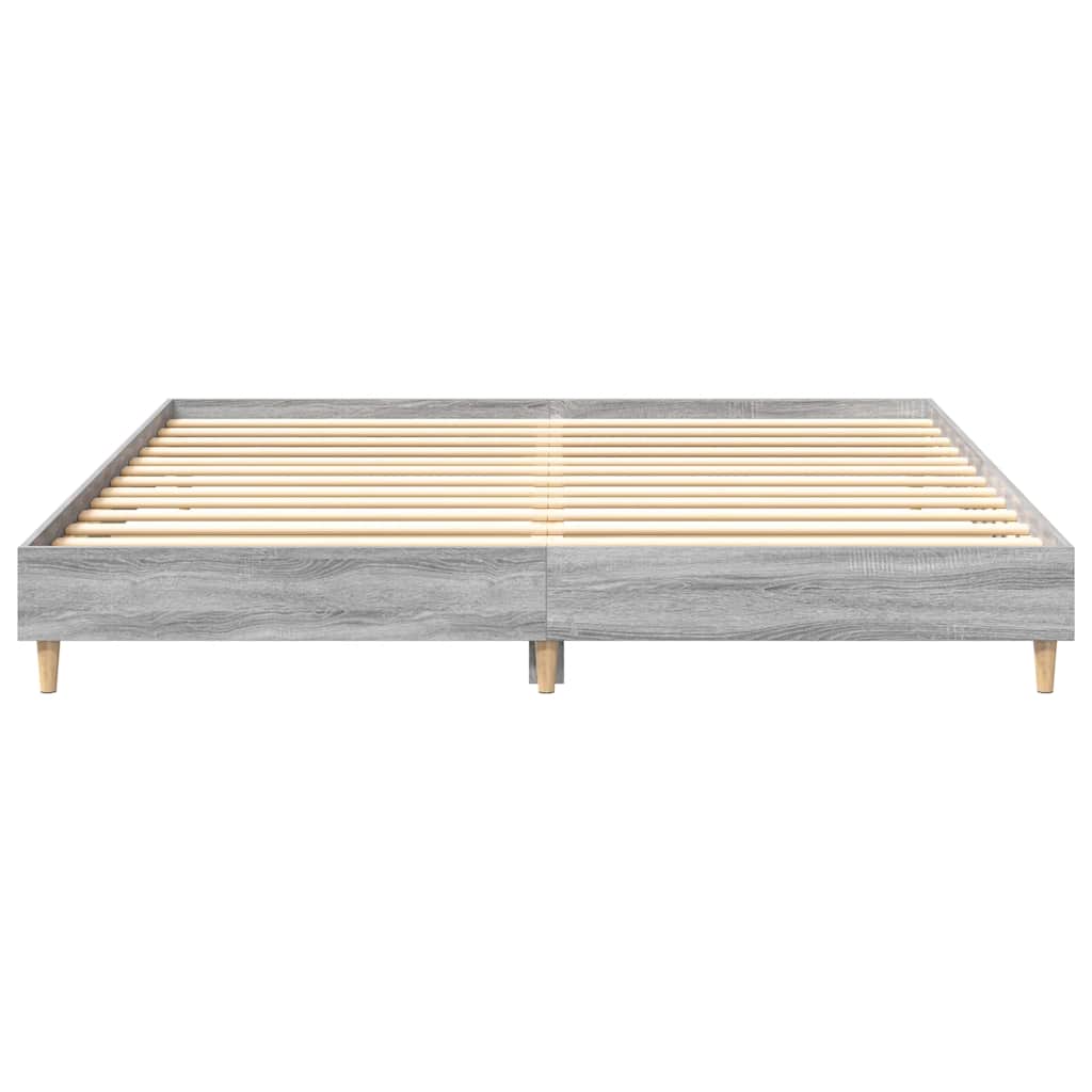 Giroletto senza Materasso Grigio Sonoma 200x200cm in Truciolato | homemem39