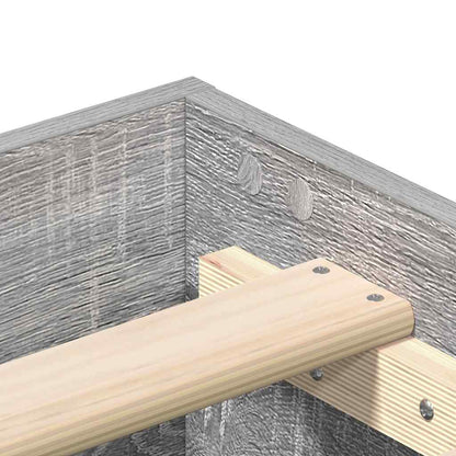 Giroletto senza Materasso Grigio Sonoma 200x200cm in Truciolato | homemem39