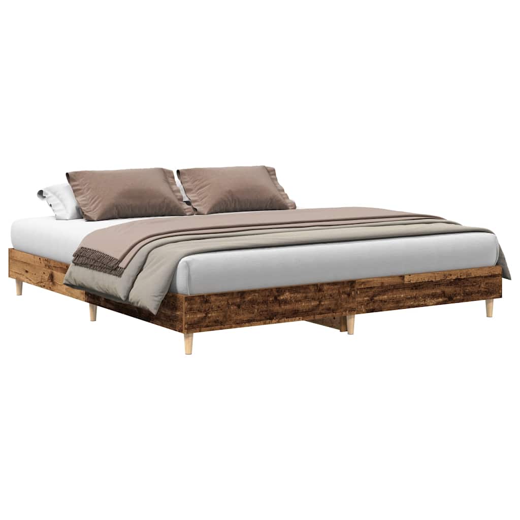 Giroletto senza Materasso Legno Antico 200x200 cm in Truciolato | homemem39