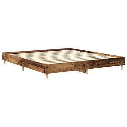 Giroletto senza Materasso Legno Antico 200x200 cm in Truciolato | homemem39