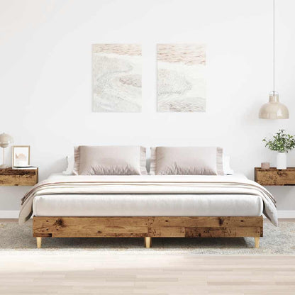 Giroletto senza Materasso Legno Antico 200x200 cm in Truciolato | homemem39