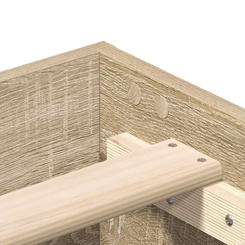 Giroletto senza Materasso Rovere Sonoma 150x200cm in Truciolato - homemem39