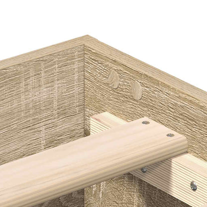 Giroletto senza Materasso Rovere Sonoma 150x200cm in Truciolato - homemem39