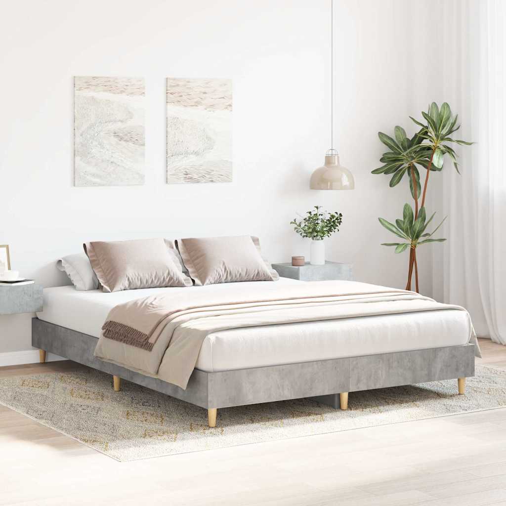 Giroletto senza Materasso Grigio Cemento 150x200 cm Truciolato | homemem39