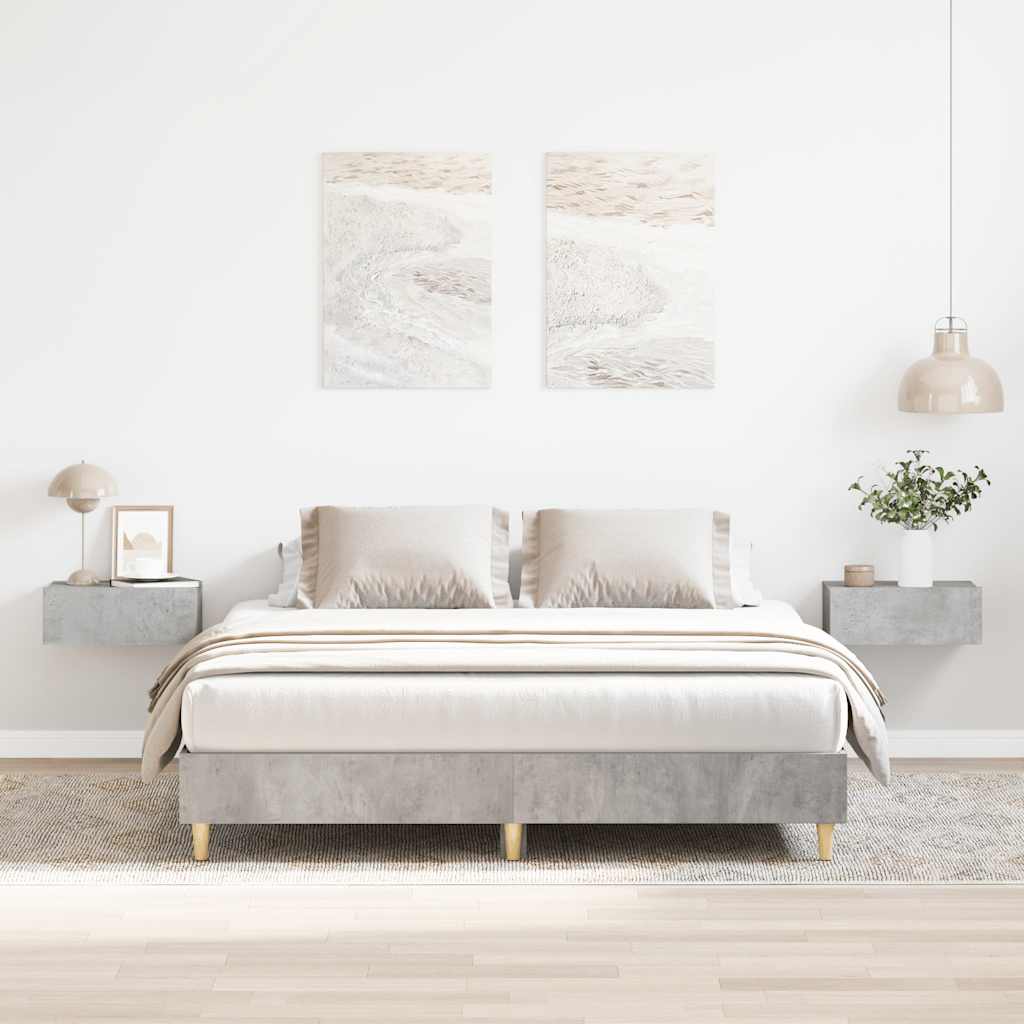 Giroletto senza Materasso Grigio Cemento 150x200 cm Truciolato | homemem39