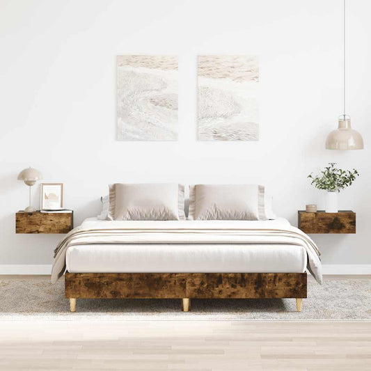 Giroletto senza Materasso Rovere Fumo 150x200 cm in Truciolato | homemem39