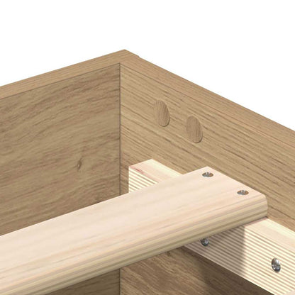 Giroletto senza Materasso Rovere Artigianale 150x200 cm