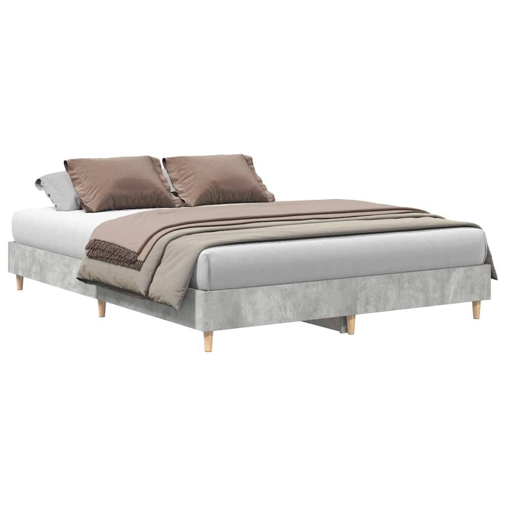 Giroletto senza Materasso Grigio Cemento 140x200 cm Truciolato | homemem39