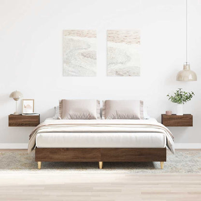 Giroletto senza Materasso Rovere Marrone 140x200 cm Truciolato