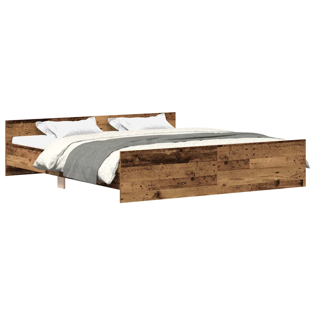 Giroletto senza Materasso Legno Antico 160x200 cm in Truciolato | homemem39