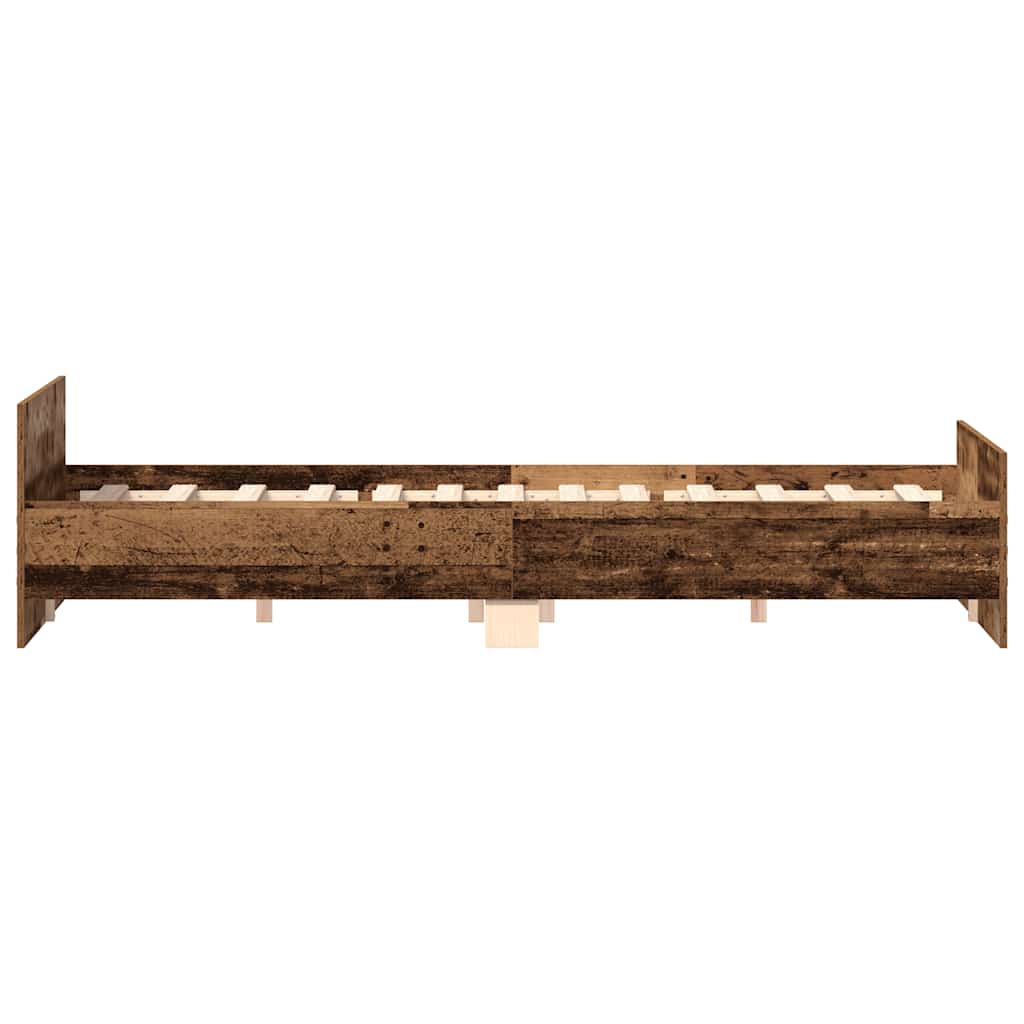 Giroletto senza Materasso Legno Antico 160x200 cm in Truciolato | homemem39