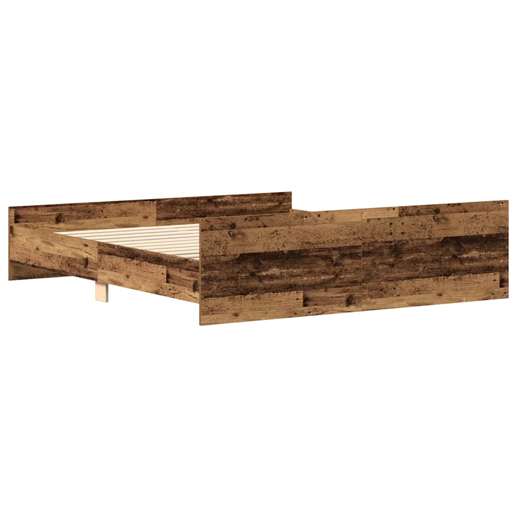 Giroletto senza Materasso Legno Antico 160x200 cm in Truciolato | homemem39