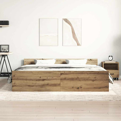 Giroletto senza Materasso Rovere Artigianale 160x200 cm | homemem39