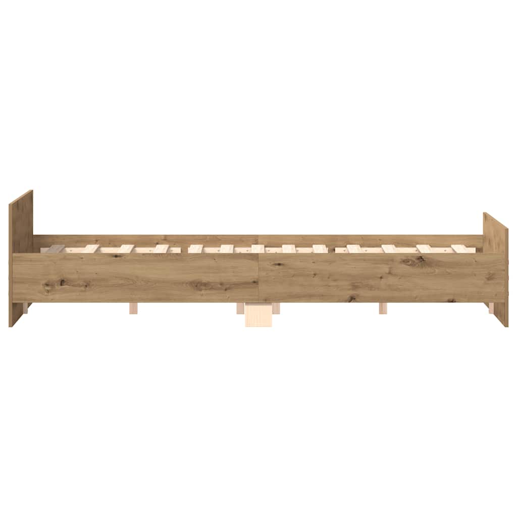 Giroletto senza Materasso Rovere Artigianale 160x200 cm | homemem39