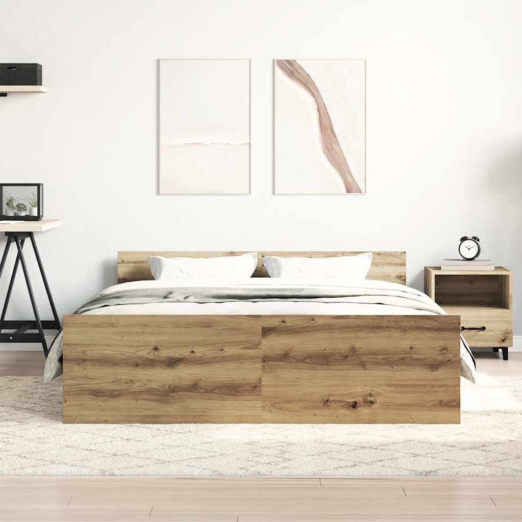 Giroletto senza Materasso Rovere Artigianale 140x190cm | homemem39