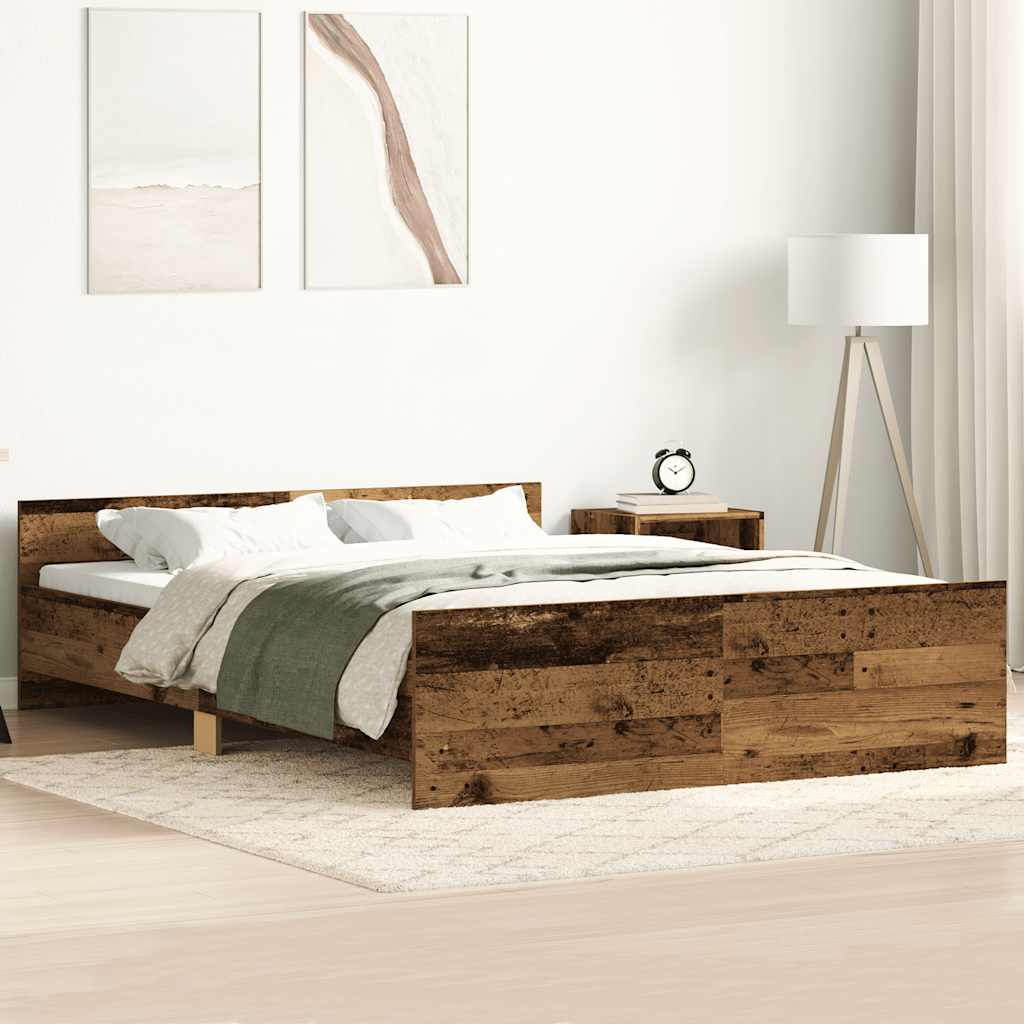 Giroletto senza Materasso Legno Antico 135x190cm in Truciolato - homemem39