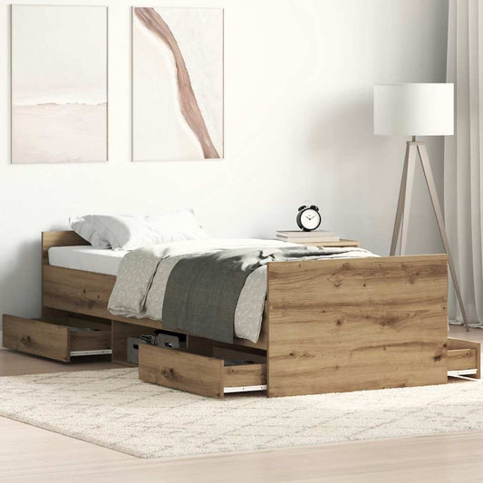 Giroletto senza Materasso Rovere Artigianale 100x200cm | homemem39