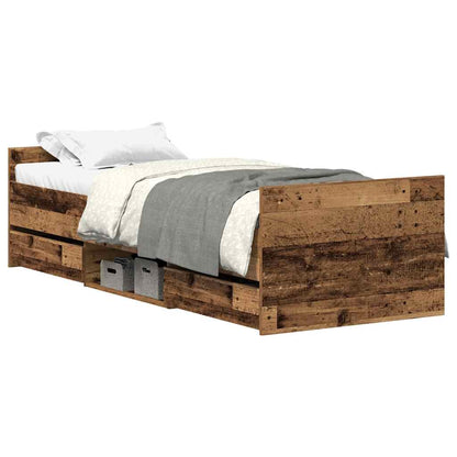 Giroletto senza Materasso Legno Antico 90x200cm in Truciolato | homemem39