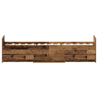 Giroletto senza Materasso Legno Antico 90x200cm in Truciolato | homemem39