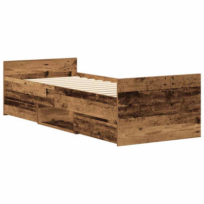Giroletto senza Materasso Legno Antico 90x200cm in Truciolato | homemem39