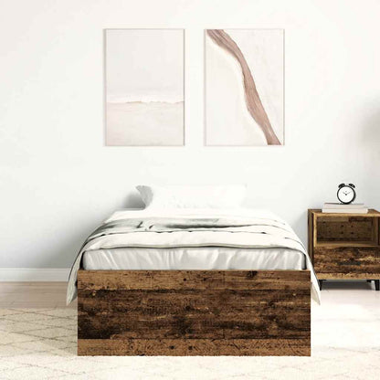 Giroletto senza Materasso Legno Antico 90x200cm in Truciolato | homemem39
