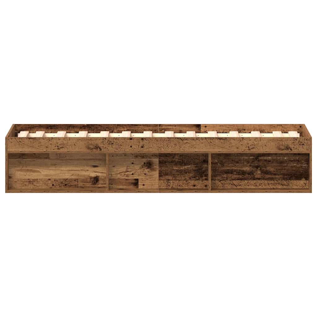 Giroletto senza Materasso Legno Antico 90x200cm in Truciolato | homemem39