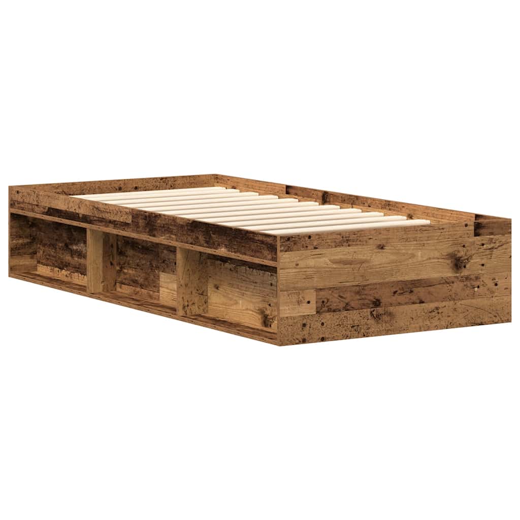 Giroletto senza Materasso Legno Antico 90x200cm in Truciolato | homemem39