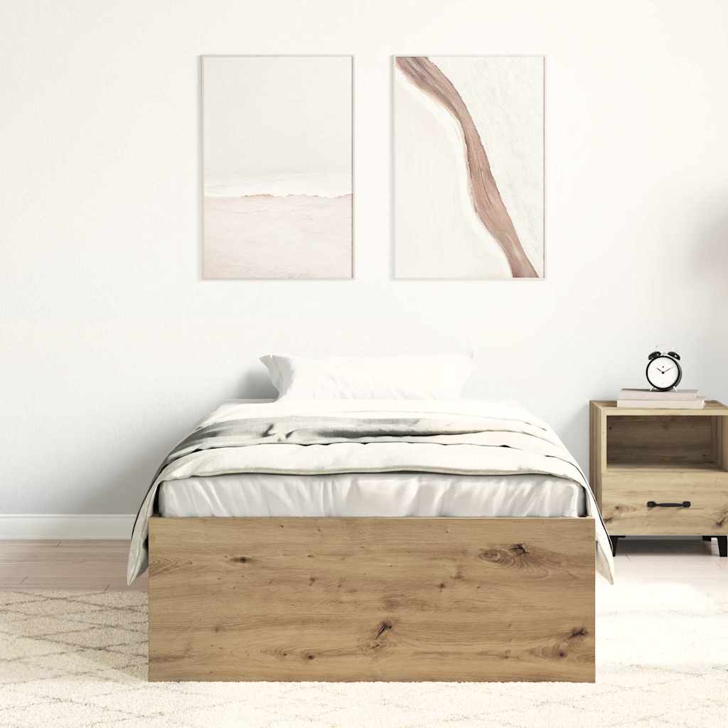 Giroletto senza Materasso Rovere Artigianale 90x200cm | homemem39