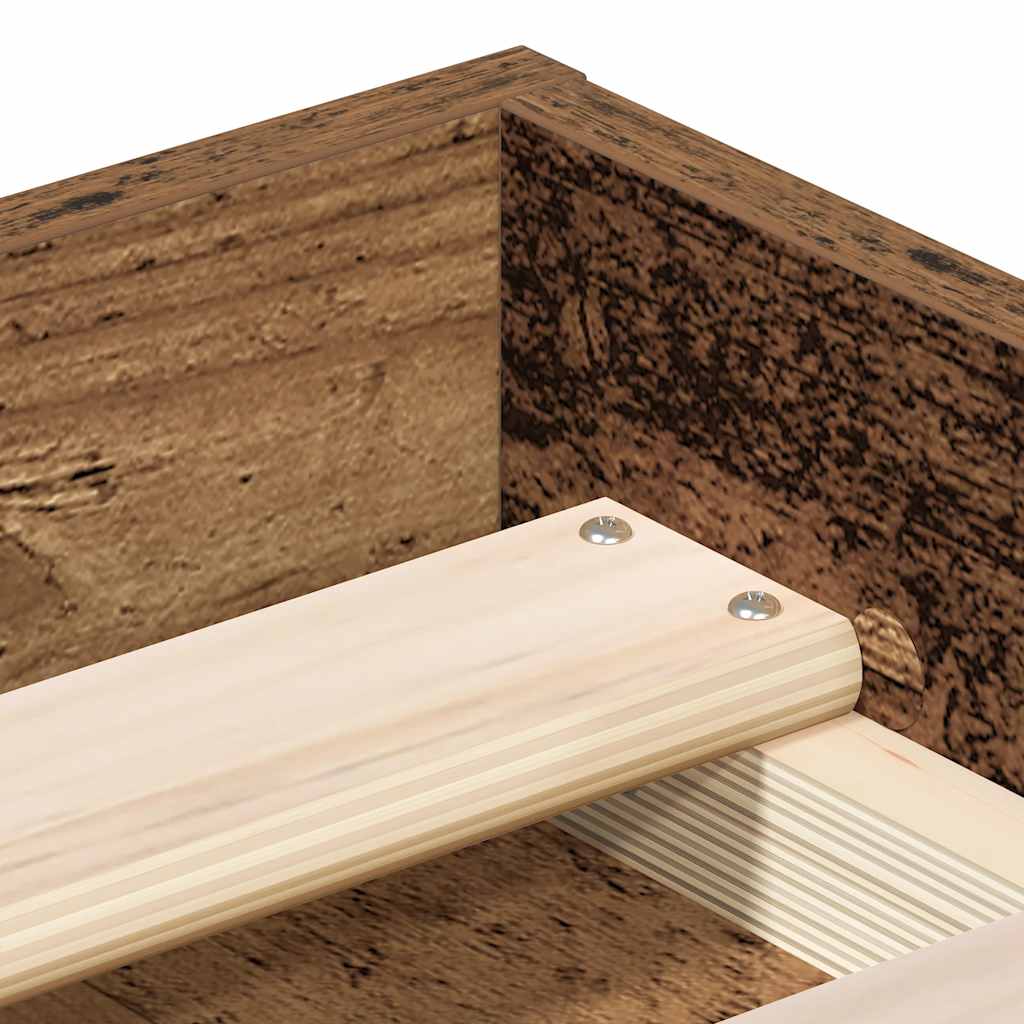 Giroletto senza Materasso Legno Antico 100x200cm in Truciolato - homemem39