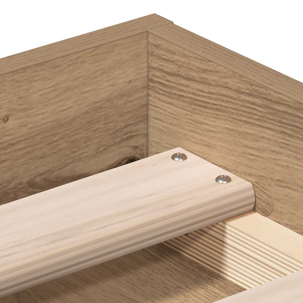 Giroletto senza Materasso Rovere Artigianale 100x200cm - homemem39