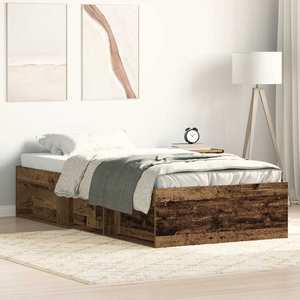 Giroletto senza Materasso Legno Antico 90x190cm in Truciolato | homemem39