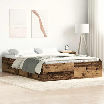 Giroletto senza Materasso Legno Antico 140x200cm in Truciolato | homemem39