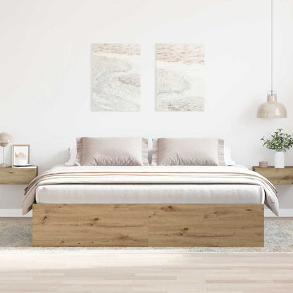 Giroletto senza Materasso Rovere Artigianale 200x200 cm | homemem39