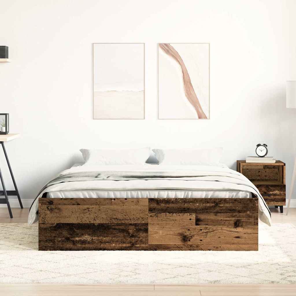 Giroletto senza Materasso Legno Antico 140x190cm in Truciolato | homemem39
