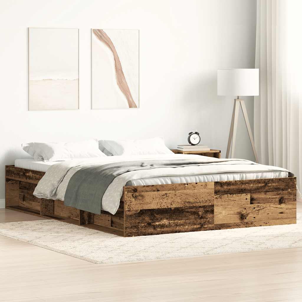 Giroletto senza Materasso Legno Antico 140x190cm in Truciolato | homemem39