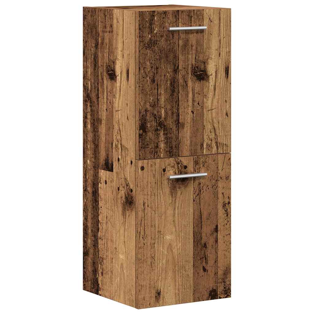 Set Mobili da Bagno 5 pz Legno Antico in Legno Multistrato