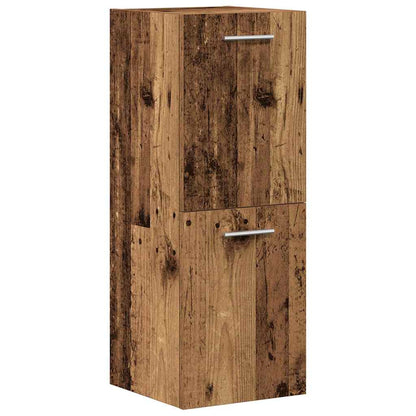 Set Mobili da Bagno 5 pz Legno Antico in Legno Multistrato