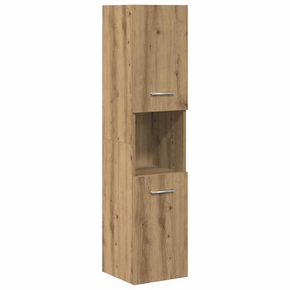 Set Mobili da Bagno 5 pz Rovere Artigianale Legno Multistrato