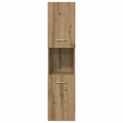 Set Mobili da Bagno 4 pz Rovere Artigianale Legno Multistrato