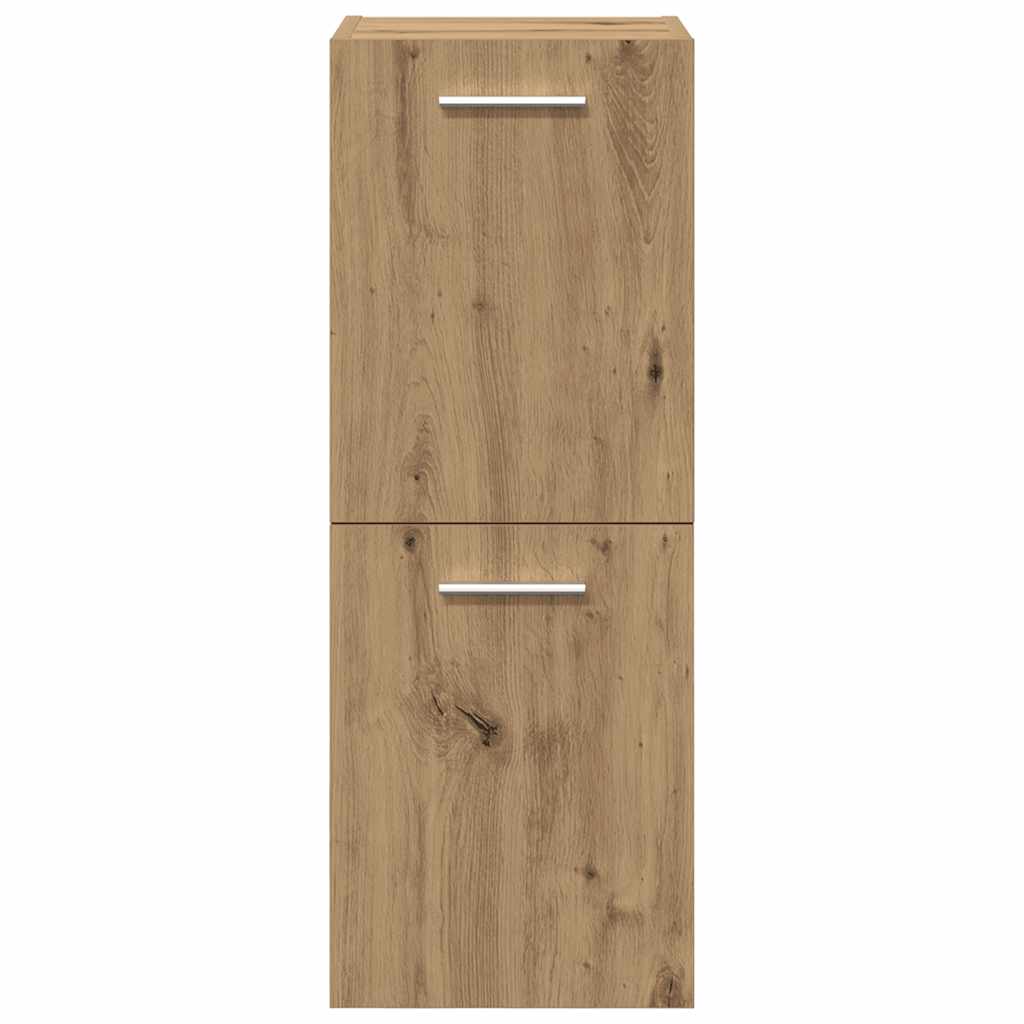 Set Mobili da Bagno 4 pz Rovere Artigianale Legno Multistrato