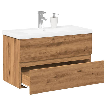 Mobile con Lavabo Integrato Rovere Artigianale