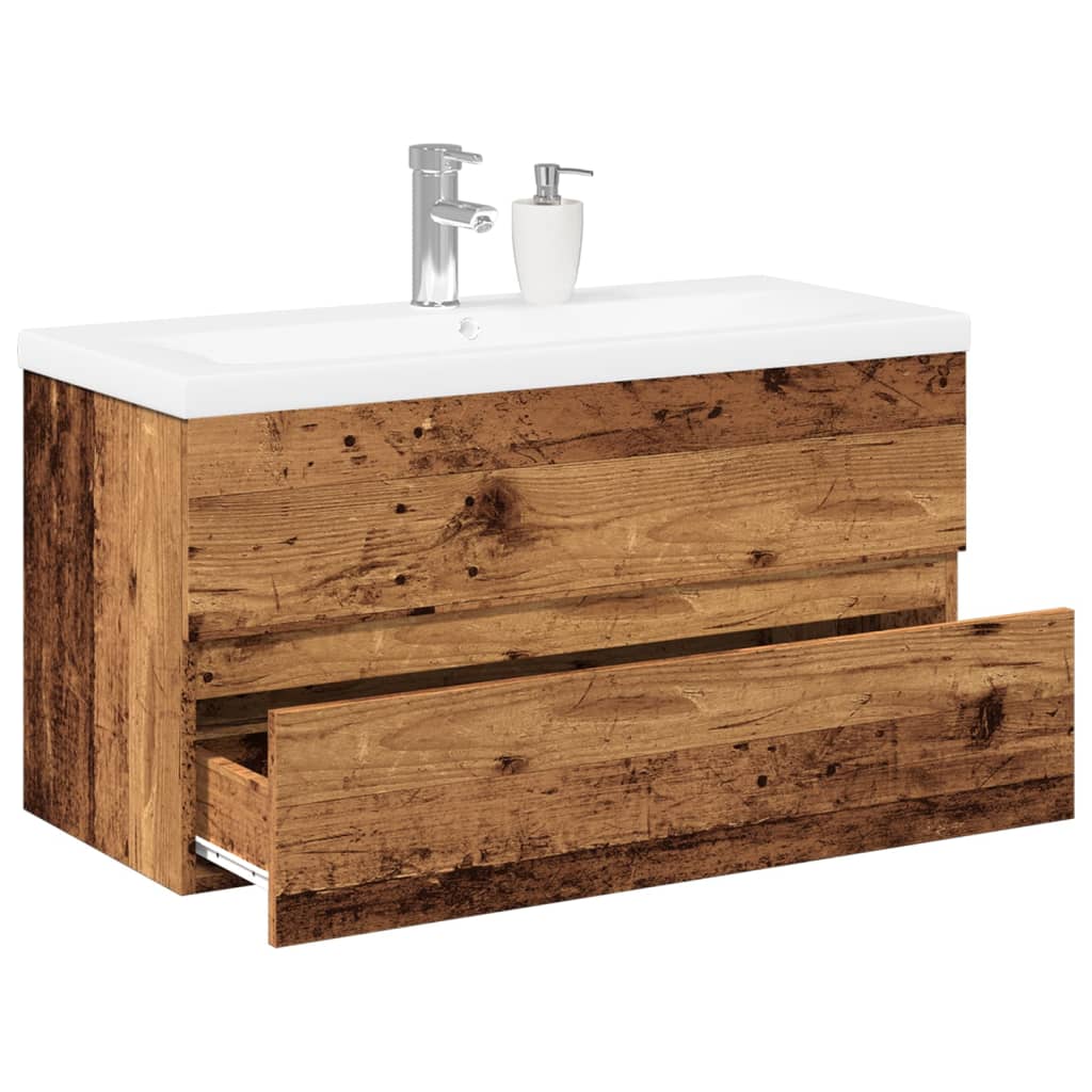Mobile con Lavabo Integrato Legno Antico | homemem39
