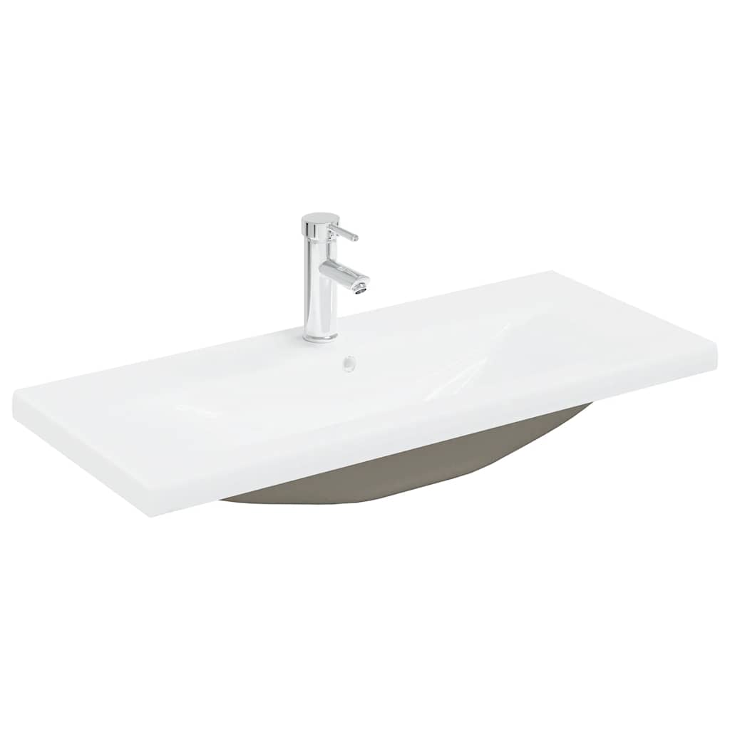 Mobile da Bagno con Lavabo Integrato e Rubinetto Legno Antico | homemem39