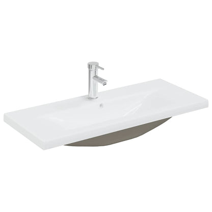 Mobile da Bagno con Lavabo Integrato e Rubinetto Legno Antico | homemem39