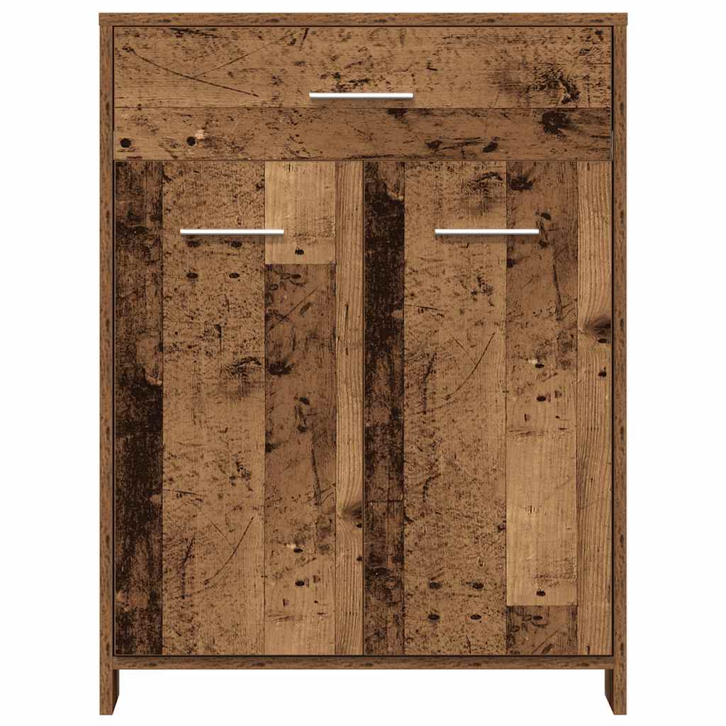 Set Mobili da Bagno 4 pz Legno Antico in Legno Multistrato | homemem39