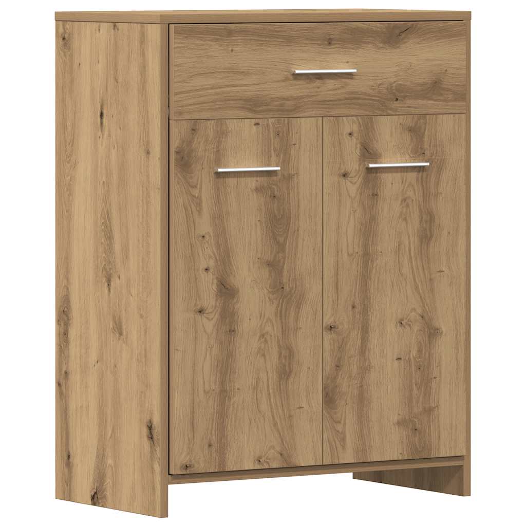 Set Mobili da Bagno 4 pz Rovere Artigianale Legno Multistrato | homemem39