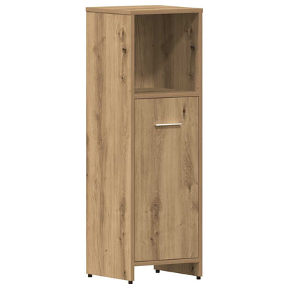 Set Mobili da Bagno 4 pz Rovere Artigianale Legno Multistrato | homemem39