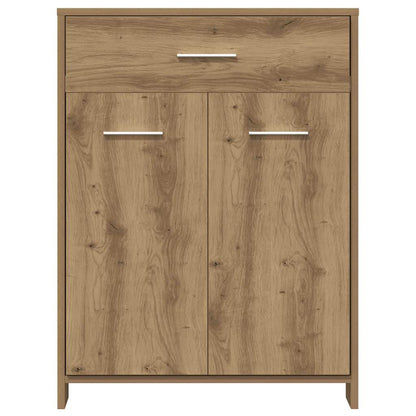 Set Mobili da Bagno 4 pz Rovere Artigianale Legno Multistrato | homemem39