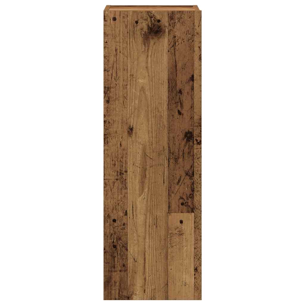 Set Mobile TV 8 pz Montato a Parete Legno Antico in Truciolato | homemem39